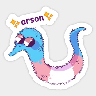 politically charged arson- Trans Variant Sticker